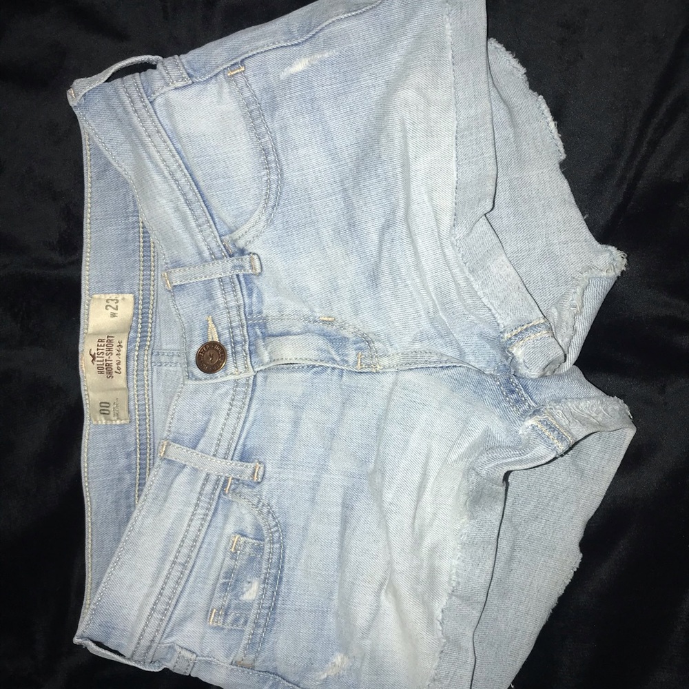 Blue jean shorts from hollister